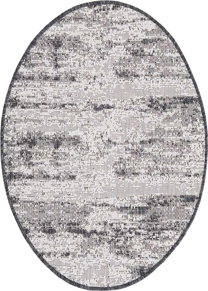 3' x 3' Easy-Clean Modern Indoor / Outdoor Round Rug