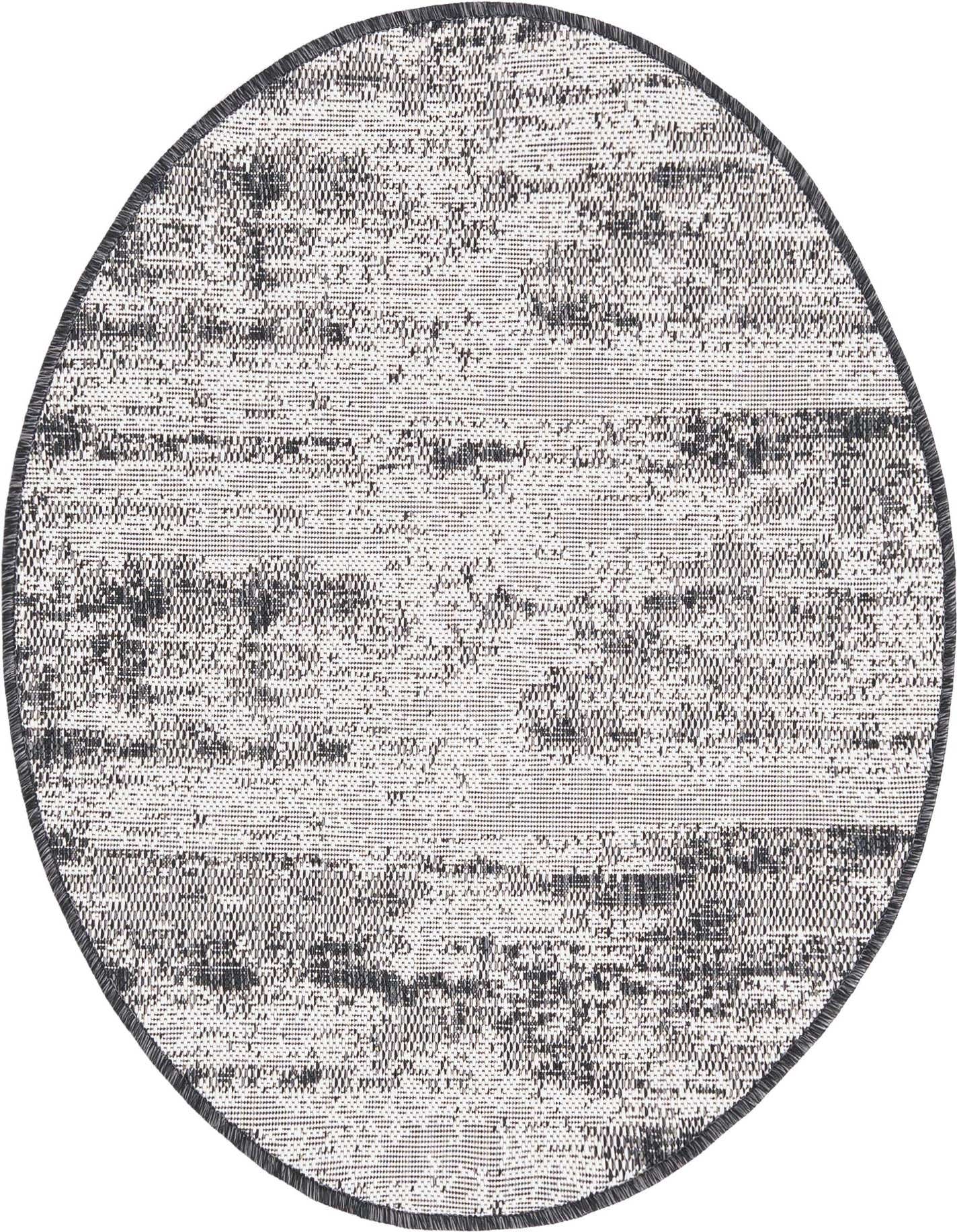 3' x 3' Easy-Clean Modern Indoor / Outdoor Round Rug