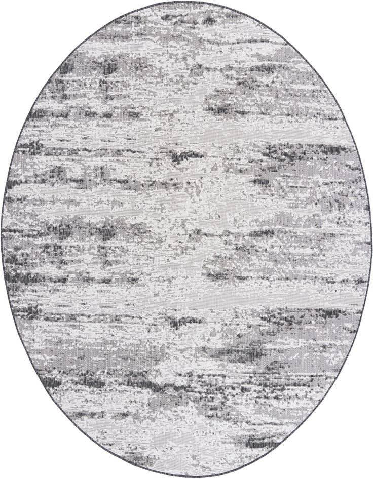 Detail image of 10' x 10' Easy-Clean Modern Indoor / Outdoor Round Rug