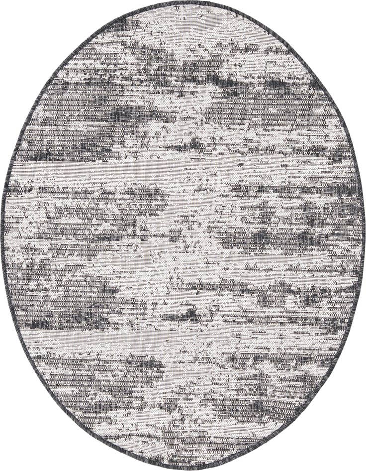 Detail image of 4' x 4' Easy-Clean Modern Indoor / Outdoor Round Rug