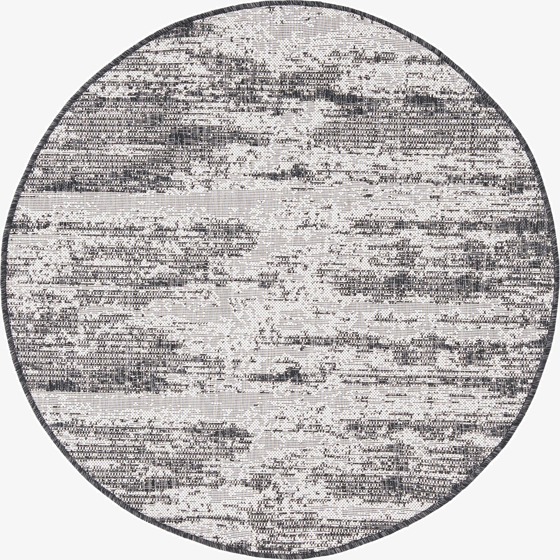 Primary image 4' x 4'  Washable Modern Indoor / Outdoor Round Rug