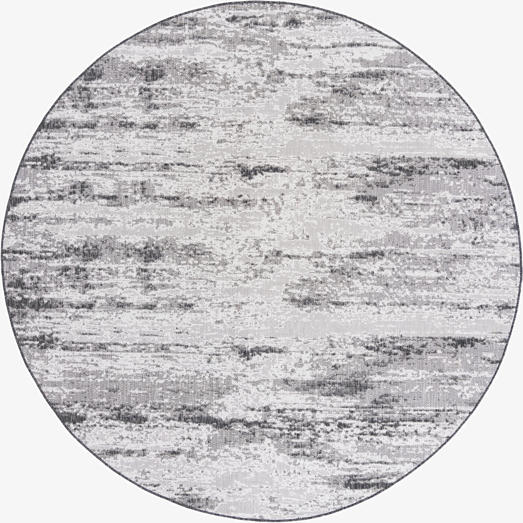 10' x 10'  Washable Modern Indoor / Outdoor Round Rug