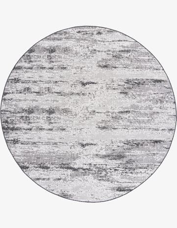 10' x 10' Easy-Clean Modern Indoor / Outdoor Round Rug