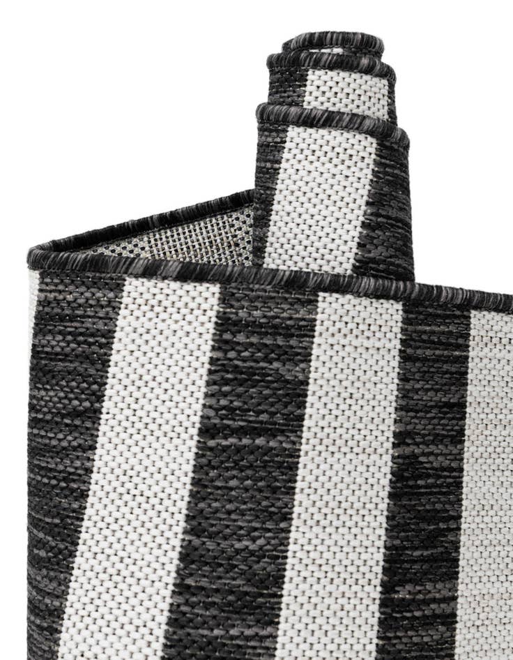 Detail image of 4' x 4' Easy-Clean Ribbon Indoor / Outdoor Round Rug