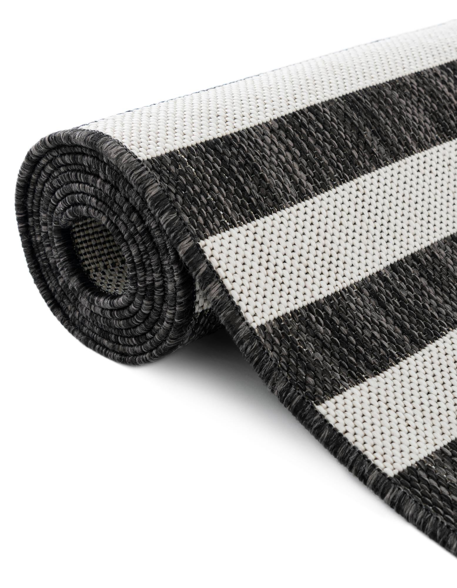 13' x 13' Easy-Clean Ribbon Indoor / Outdoor Round Rug