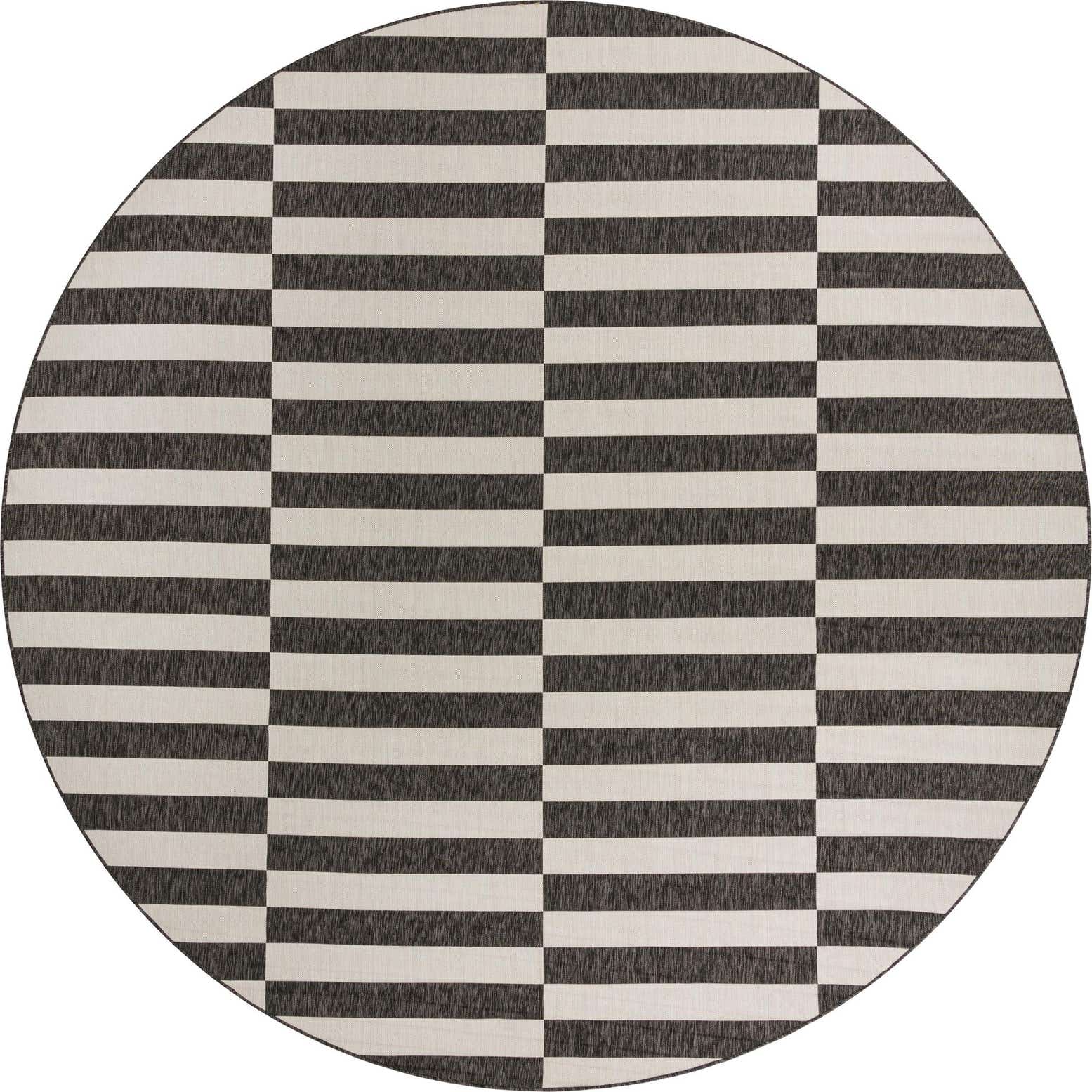 13' x 13' Easy-Clean Ribbon Indoor / Outdoor Round Rug