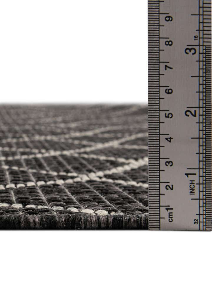 3' x 3' Easy-Clean Trellis Indoor / Outdoor Round Rug