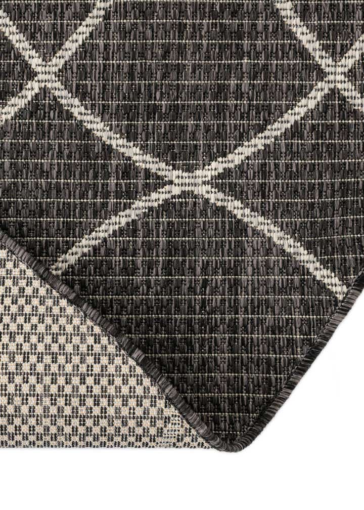 3' x 3' Easy-Clean Trellis Indoor / Outdoor Round Rug