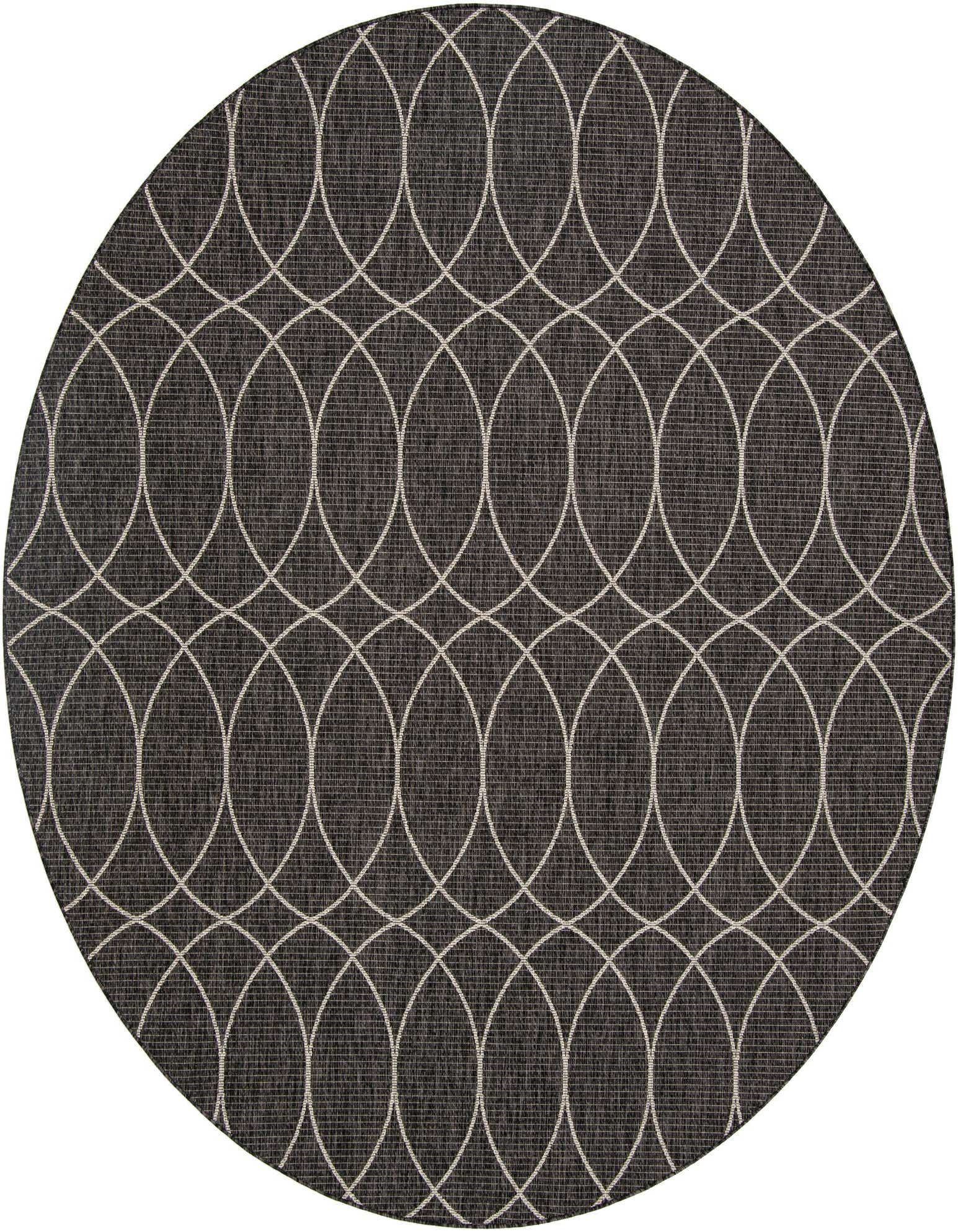 10' x 10' Easy-Clean Trellis Indoor / Outdoor Round Rug