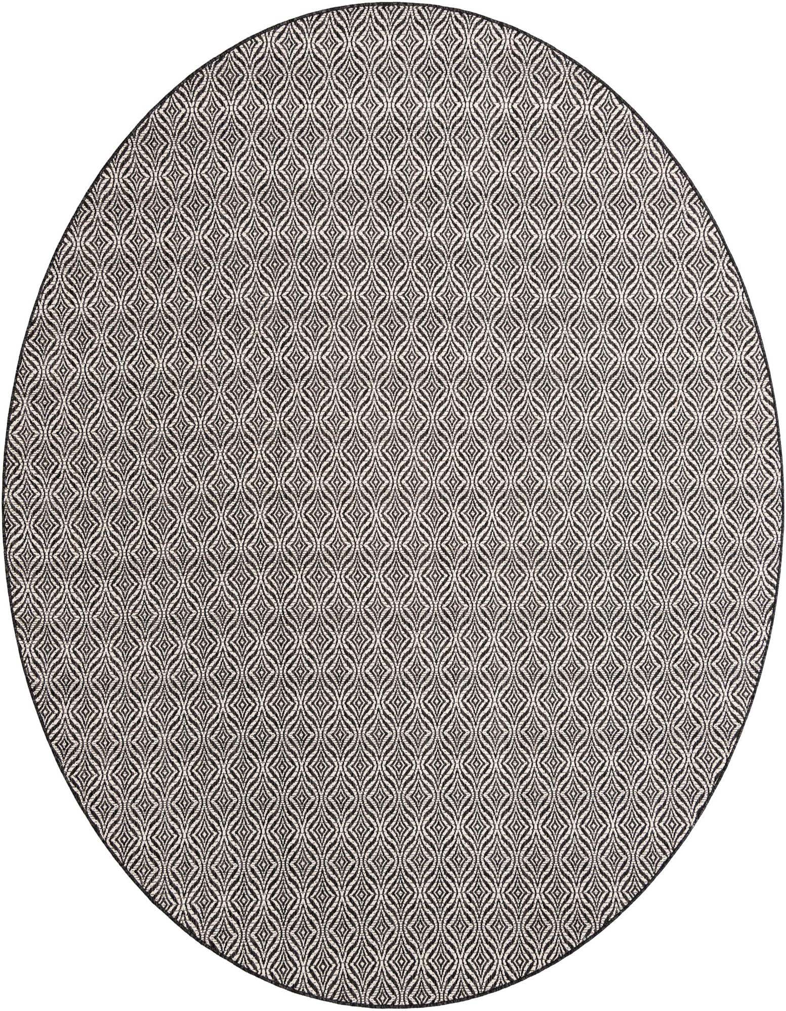 10' x 10' Easy-Clean Trellis Indoor / Outdoor Round Rug