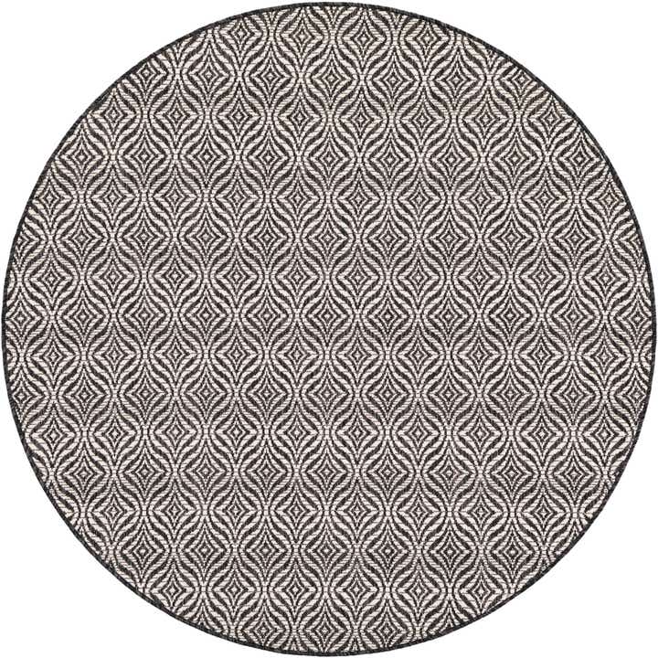 5' 3 x 5' 3 Easy-Clean Trellis Indoor / Outdoor Round Rug