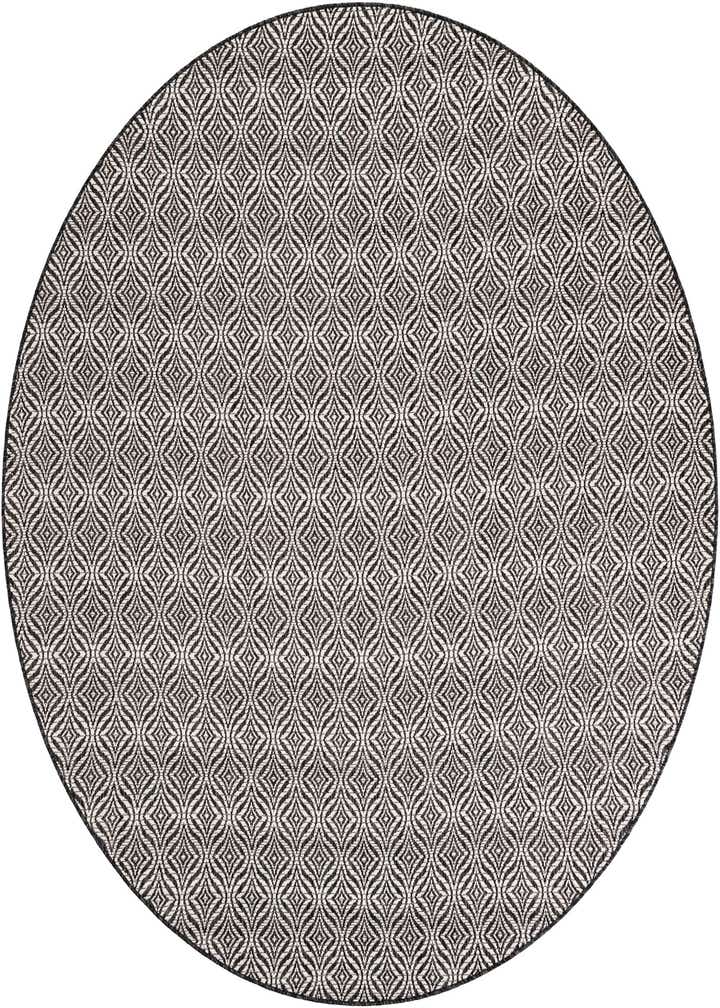 7' 10 x 7' 10 Easy-Clean Trellis Indoor / Outdoor Round Rug