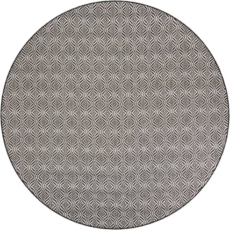 Detail image of 7' 10 x 7' 10 Easy-Clean Trellis Indoor / Outdoor Round Rug