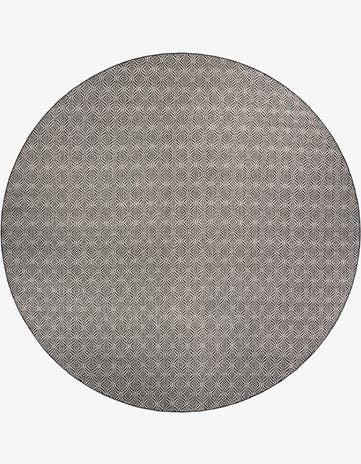 12' x 12' Easy-Clean Trellis Indoor / Outdoor Round Rug