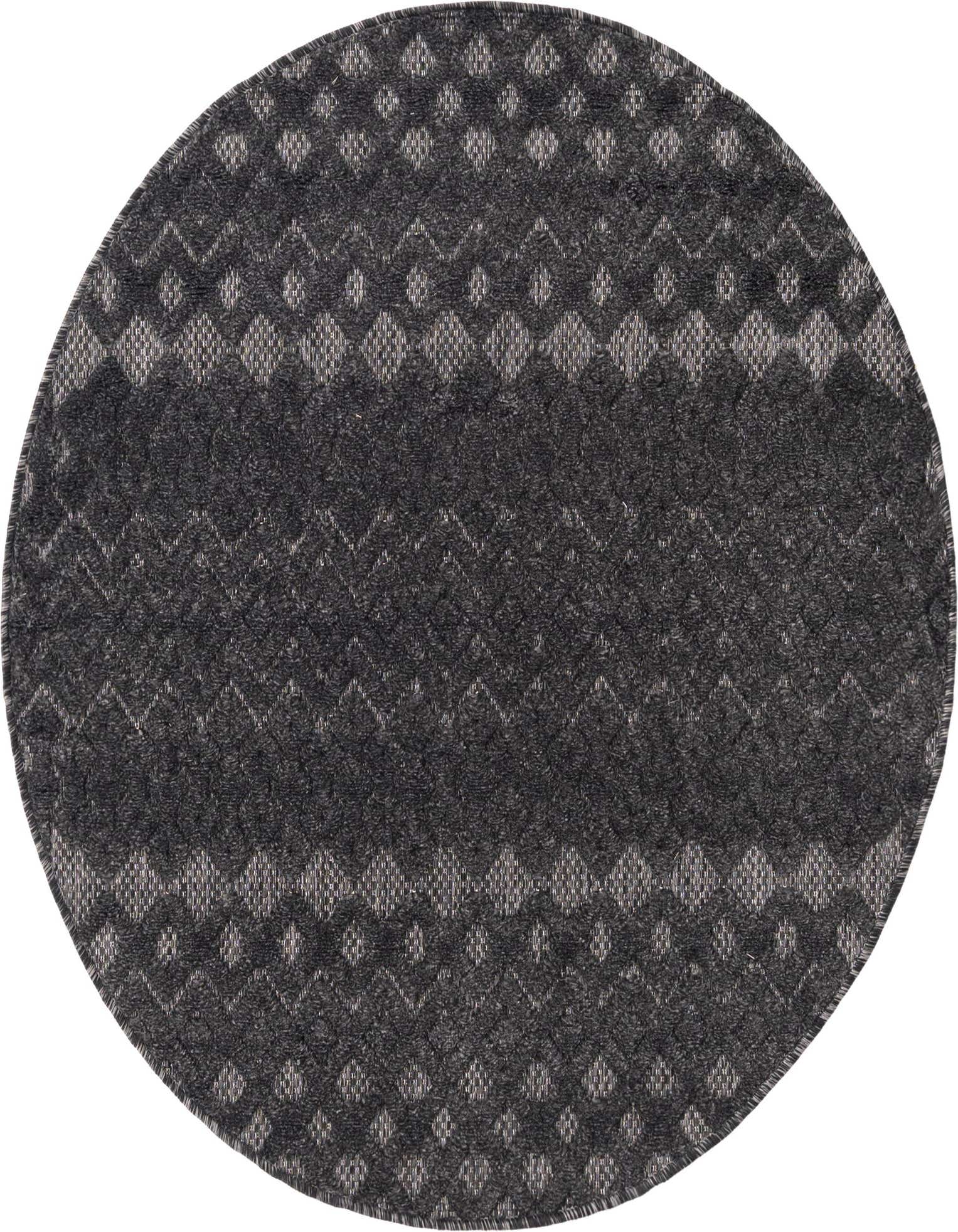4' x 4' Easy-Clean Trellis Textured Indoor / Outdoor Round Rug