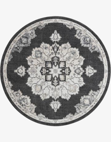 Charcoal Parker Round Rug