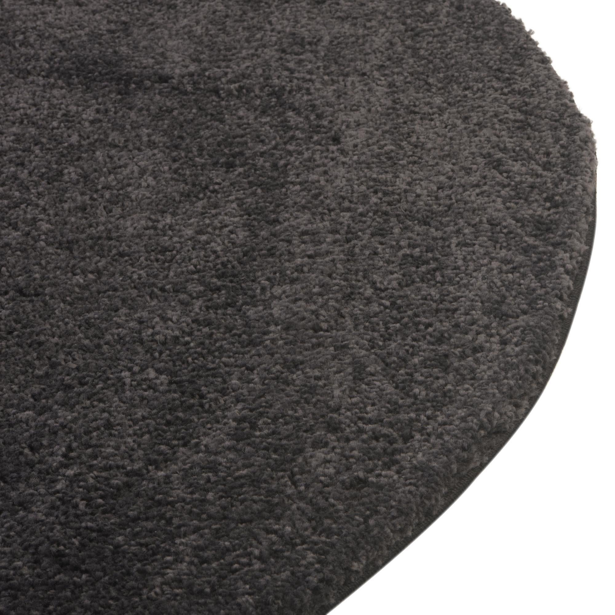 8' x 8' Solid Frieze Round Rug