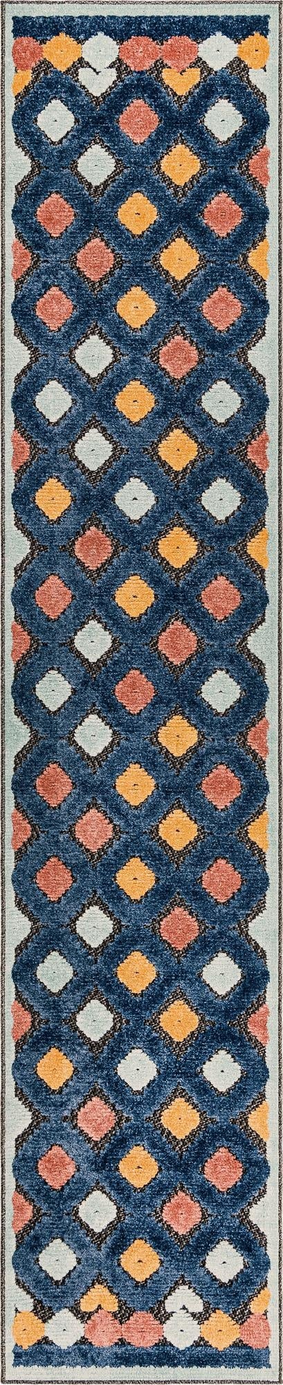 2' x 10'  Washable Belize Indoor / Outdoor Runner Rug