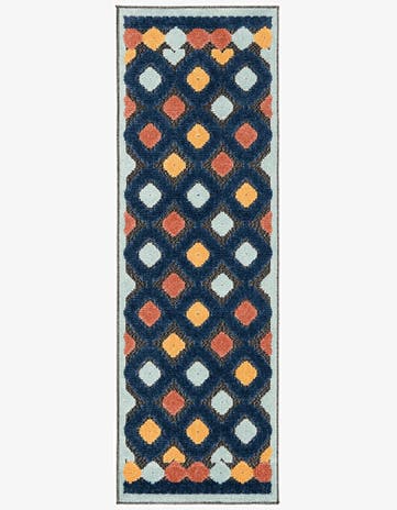 Charcoal Easy-Clean Belize Indoor / Outdoor Runner Rug