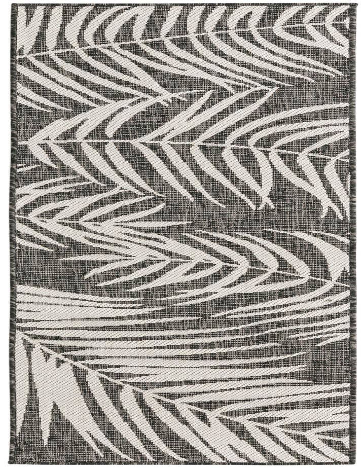 Detail image of 2' x 6' Easy-Clean Botanical Indoor / Outdoor Runner Rug