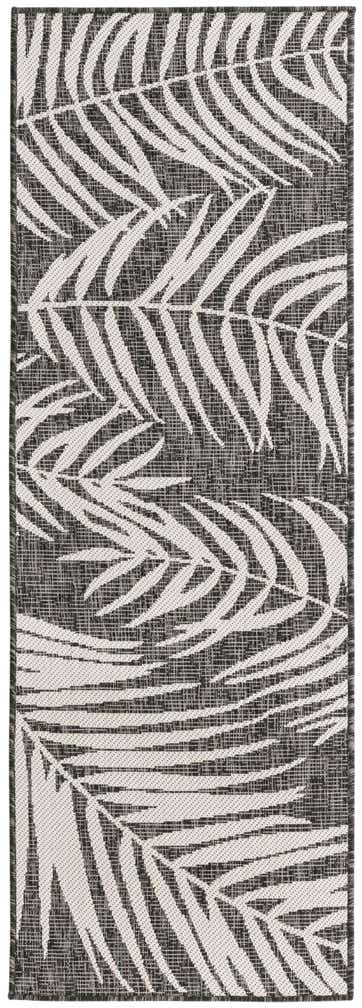 2' x 6' Easy-Clean Botanical Indoor / Outdoor Runner Rug