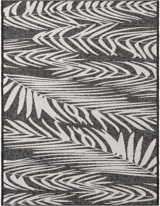 Detail image of 2' 7 x 10' Easy-Clean Botanical Indoor / Outdoor Runner Rug