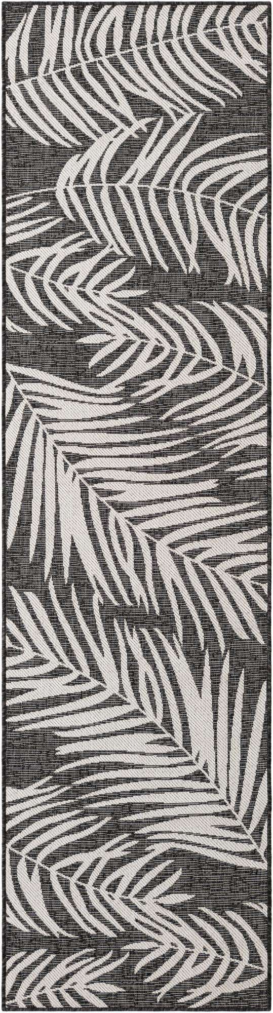 2' 7 x 10' Easy-Clean Botanical Indoor / Outdoor Runner Rug