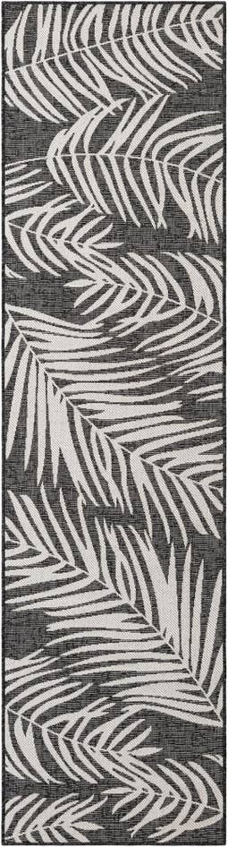 Detail image of 2' 7 x 10' Easy-Clean Botanical Indoor / Outdoor Runner Rug
