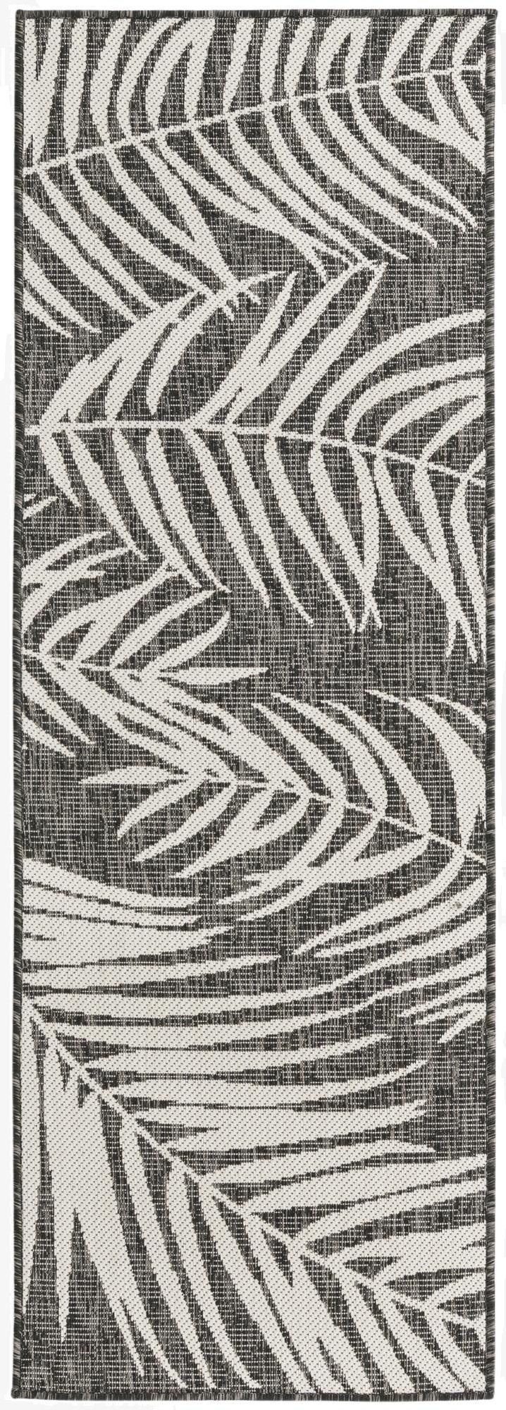 2' x 6'  Washable Botanical Indoor / Outdoor Runner Rug