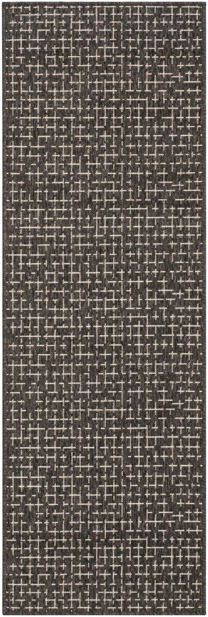 2' x 6' Easy-Clean Checkered Indoor / Outdoor Runner Rug