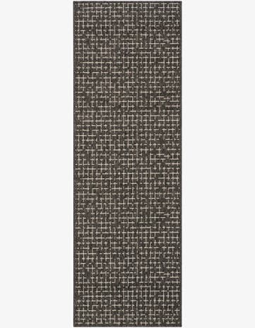 2' x 6' Easy-Clean Checkered Indoor / Outdoor Runner Rug