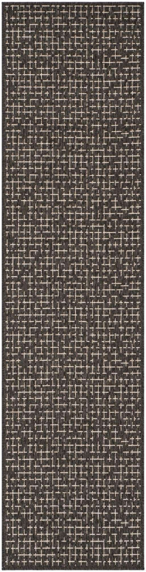 2' x 8' Easy-Clean Checkered Indoor / Outdoor Runner Rug