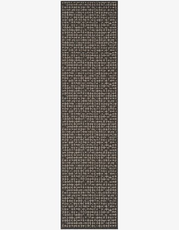 2' x 8' Easy-Clean Checkered Indoor / Outdoor Runner Rug