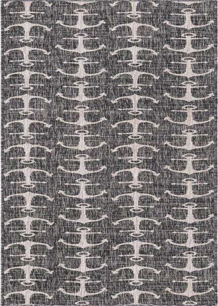 2' 7 x 12' Easy-Clean Coastal Indoor / Outdoor Runner Rug