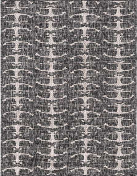 2' 7 x 12' Easy-Clean Coastal Indoor / Outdoor Runner Rug