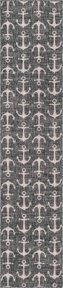 Detail image of 2' 7 x 12' Easy-Clean Coastal Indoor / Outdoor Runner Rug