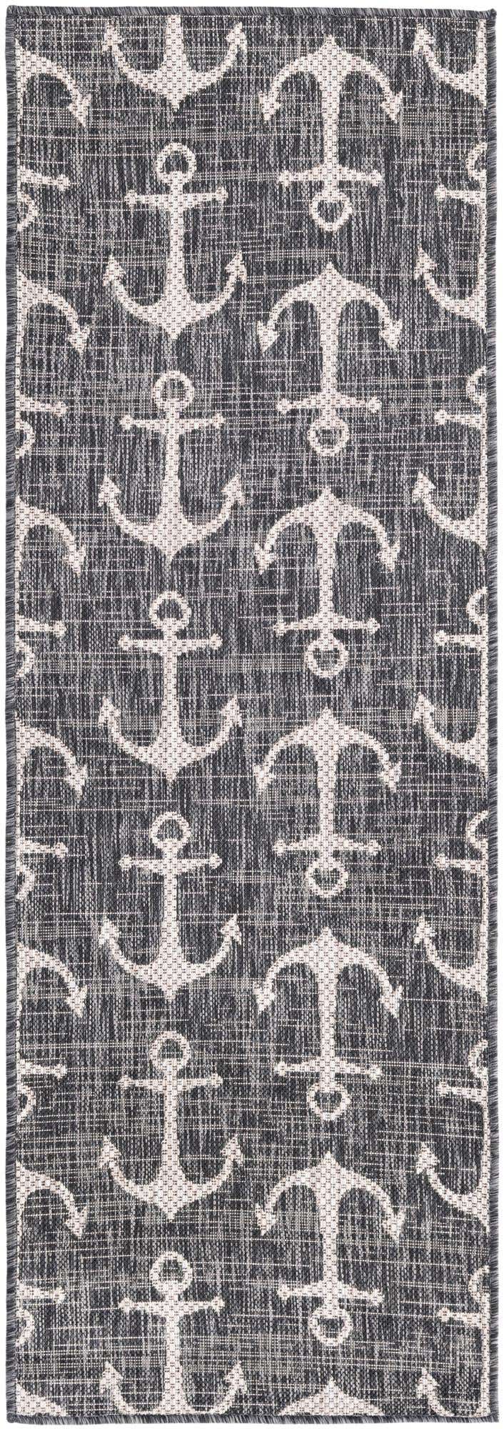 2' x 6' Easy-Clean Coastal Indoor / Outdoor Runner Rug