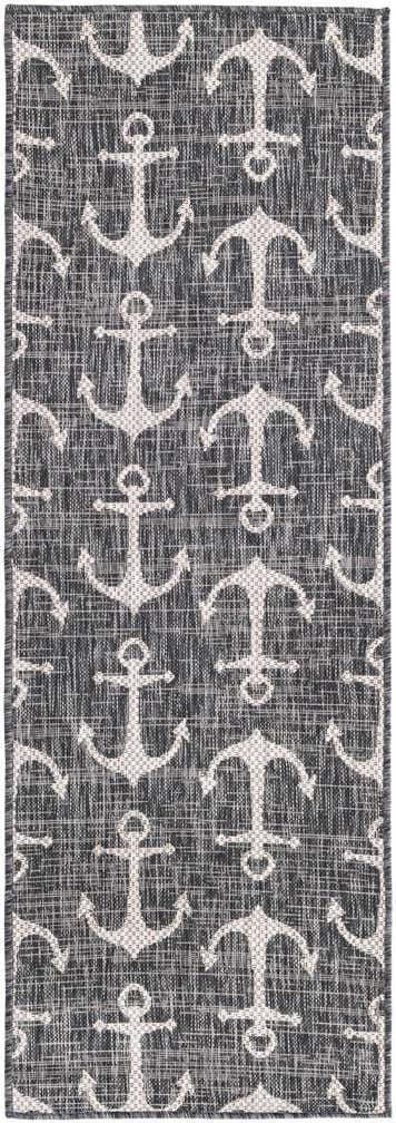 2' x 6' Easy-Clean Coastal Indoor / Outdoor Runner Rug