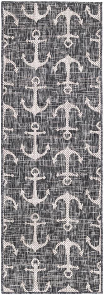 Detail image of 2' x 6' Easy-Clean Coastal Indoor / Outdoor Runner Rug