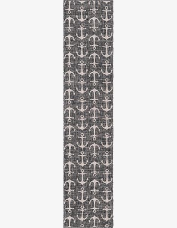 2' 7 x 12' Easy-Clean Coastal Indoor / Outdoor Runner Rug