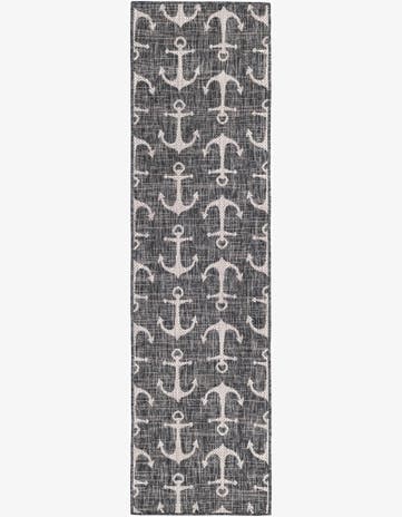 2' x 8' Easy-Clean Coastal Indoor / Outdoor Runner Rug