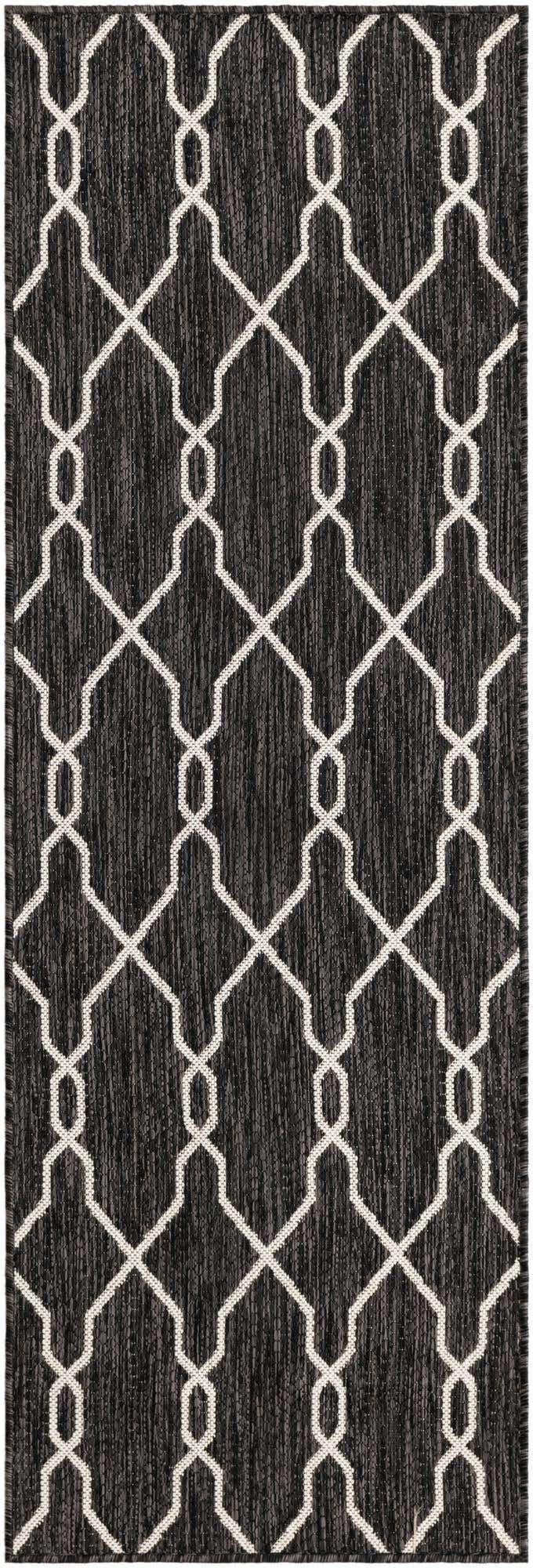 2' x 6' Easy-Clean Lattice Indoor / Outdoor Runner Rug