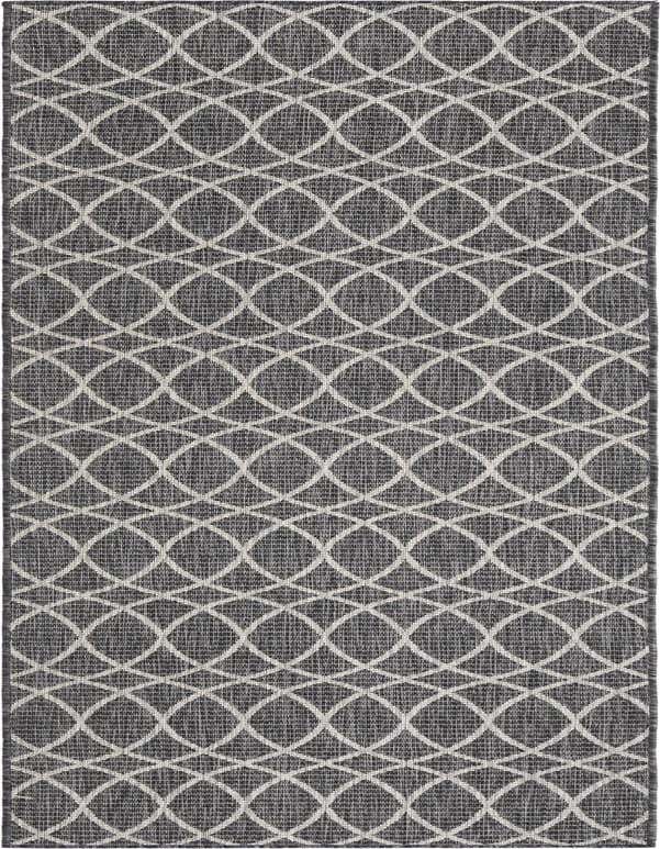 2' 7 x 10' Easy-Clean Lattice Indoor / Outdoor Runner Rug