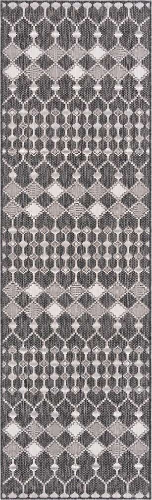 2' 7 x 10' Easy-Clean Lattice Indoor / Outdoor Runner Rug