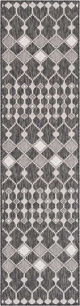 2' x 8' Easy-Clean Lattice Indoor / Outdoor Runner Rug