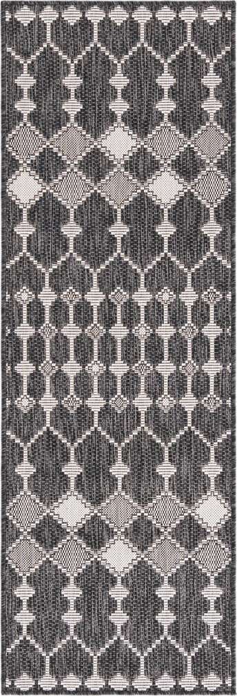 2' x 6' Easy-Clean Lattice Indoor / Outdoor Runner Rug