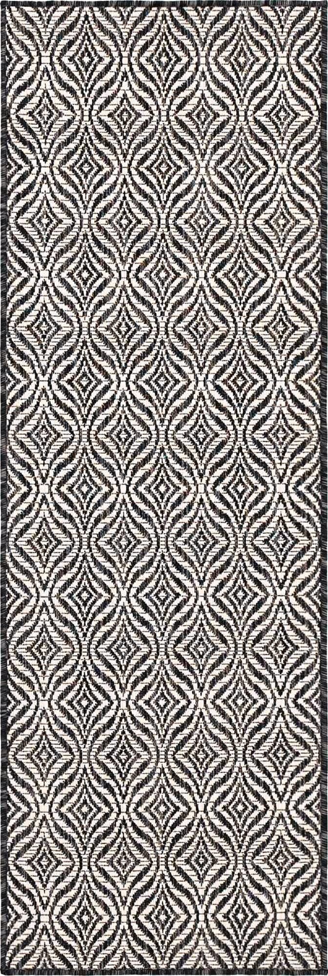 62cm x 185cm  Washable Lattice Indoor / Outdoor Runner Rug