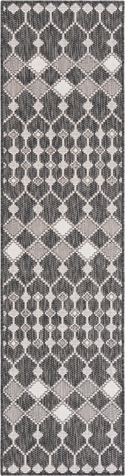 2' x 8' Washable Lattice Indoor / Outdoor Runner Rug