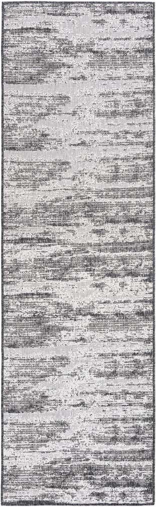 2' 7 x 10' Easy-Clean Modern Indoor / Outdoor Runner Rug
