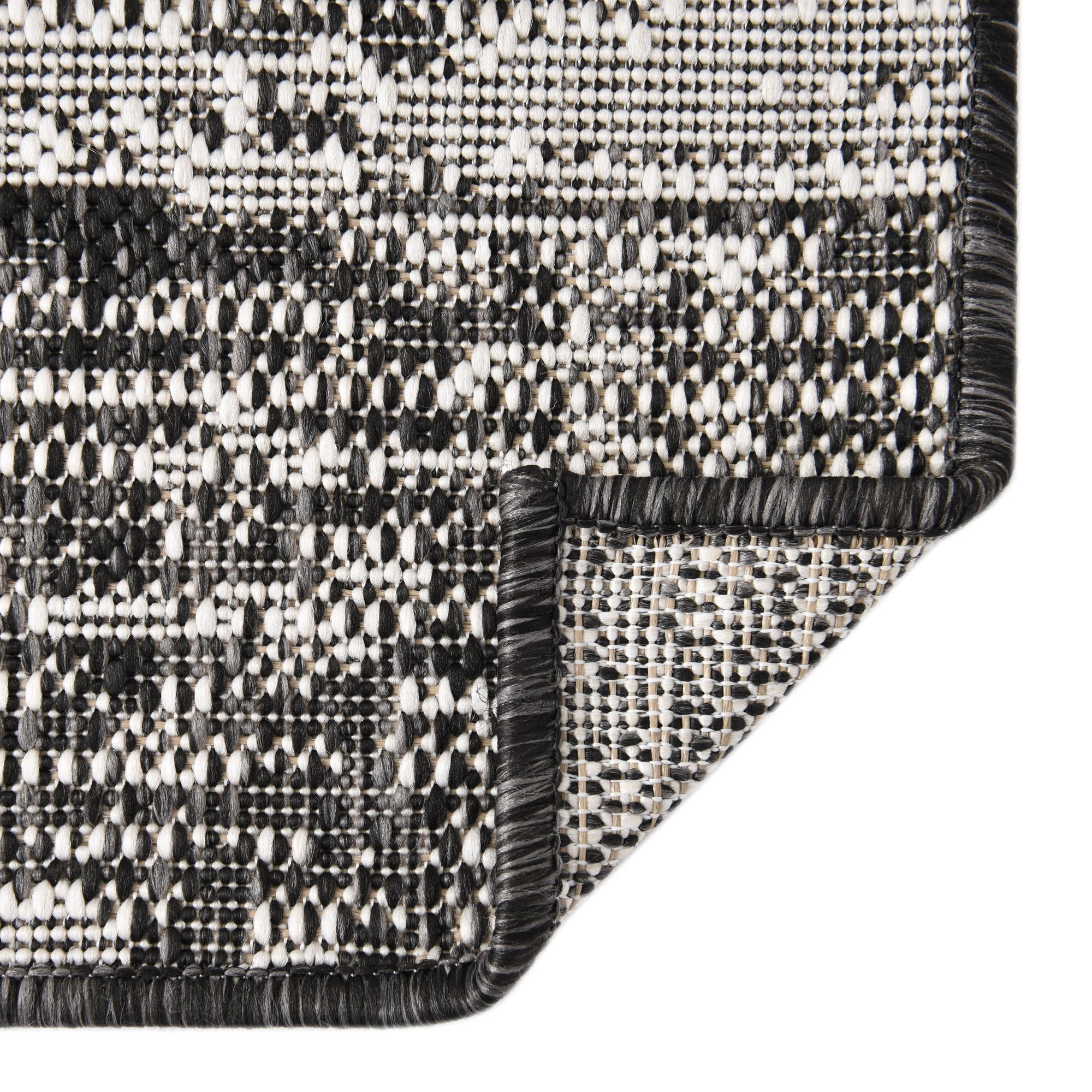 2' 7 x 10' Easy-Clean Modern Indoor / Outdoor Runner Rug